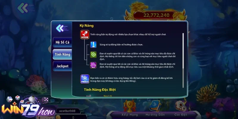 Chơi Bắn Cá Tại Win79 Một Cơ Hội Trải Nghiệm Đầy Đẳng Cấp 1 Luật bắn cá nhận thưởng Win79