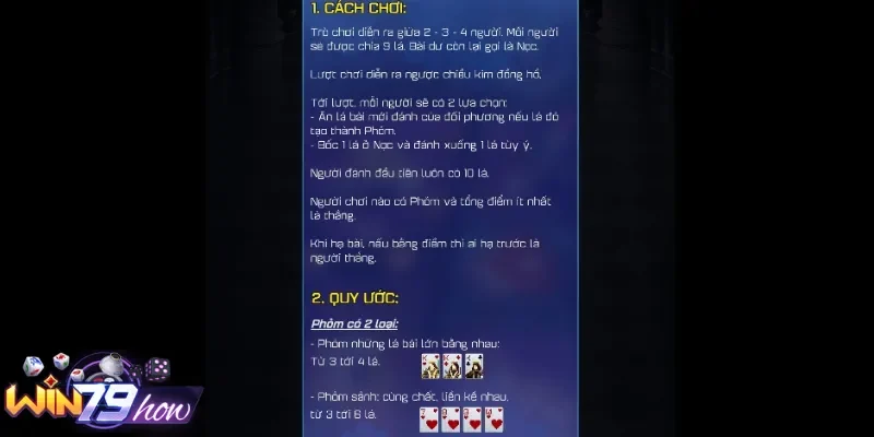 Luật đánh bài Phỏm nên biết cho newbie