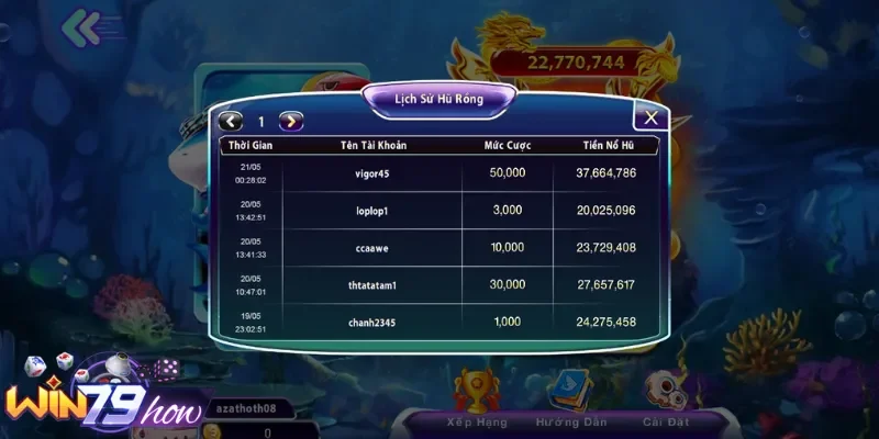 Chơi Bắn Cá Tại Win79 Một Cơ Hội Trải Nghiệm Đầy Đẳng Cấp 3 Thưởng cao cho các mục tiêu