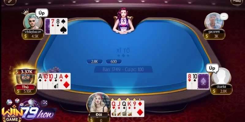Ván game xì tố tại Win79